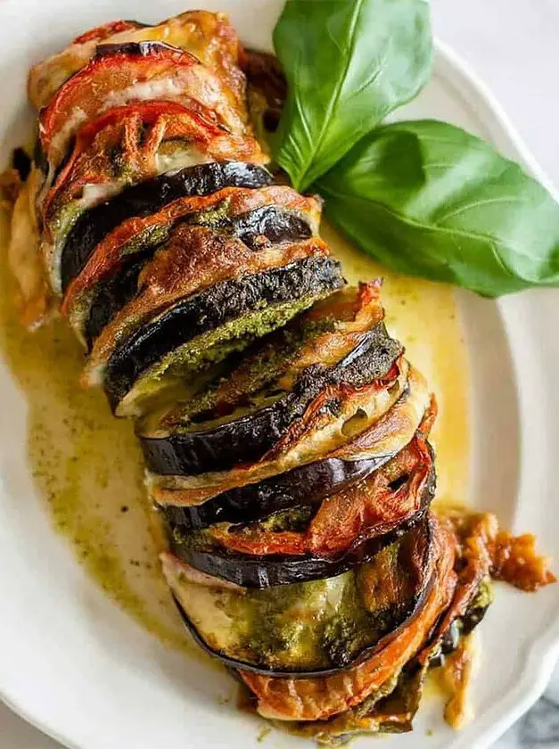 Stuffed Roasted Eggplant