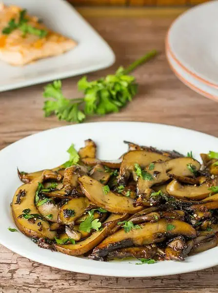 Sauteed Portobello Mushroom with Butter Sauce