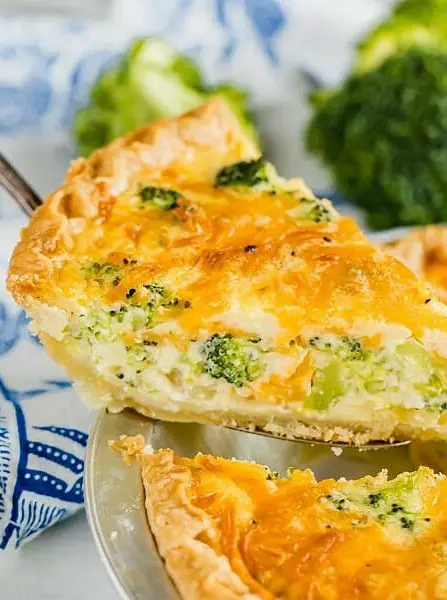 Broccoli Cheddar Quiche