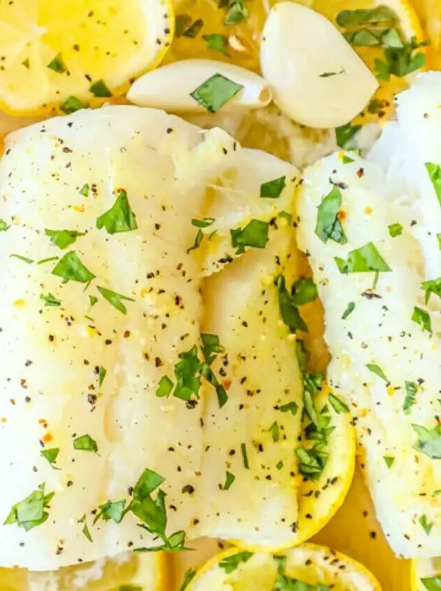 Lemon Garlic Baked Cod