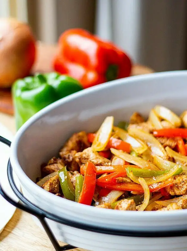 Oven-Baked Chicken Fajitas