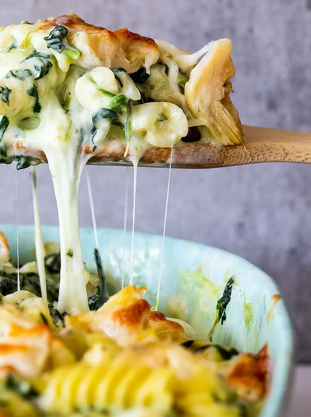 Spinach Artichoke Pasta Bake