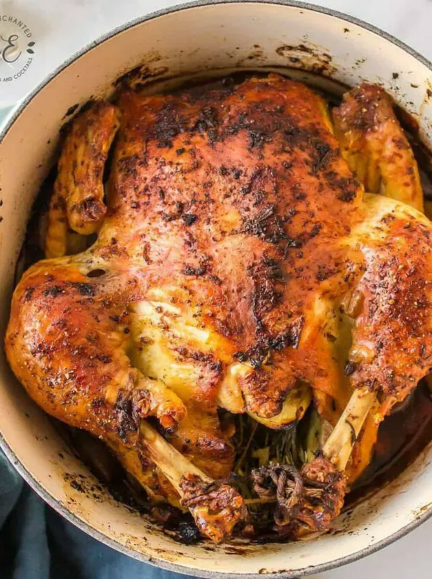 Dutch Oven Roasted Chicken