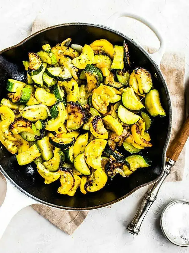 Sauteed Zucchini and Squash Skillet Side Dish