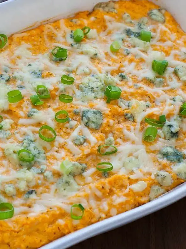 Vegetarian Buffalo Cauliflower Wing Dip