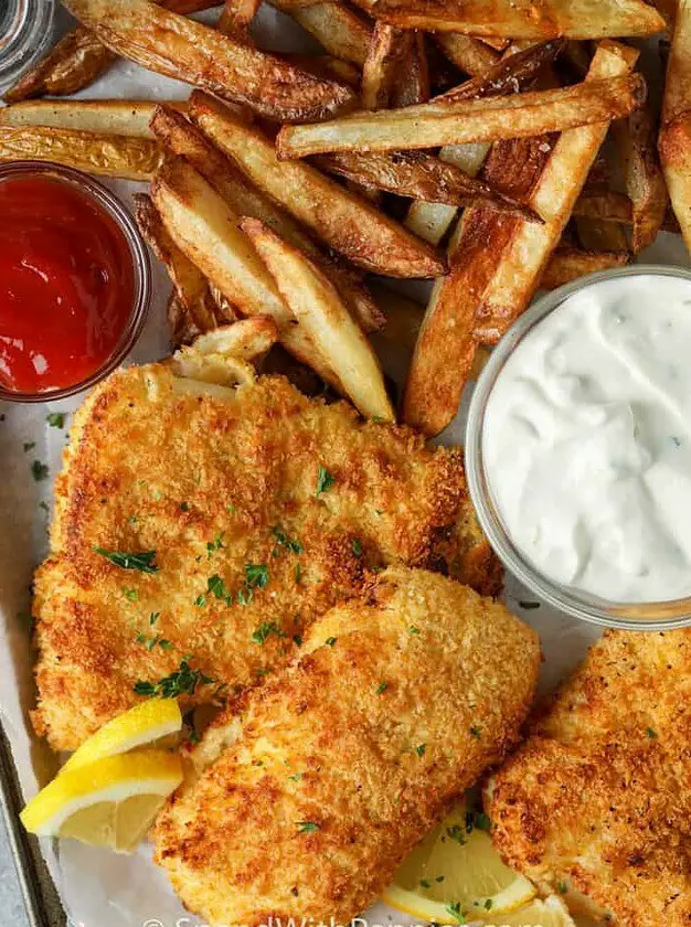 Air Fryer Fish & Chips