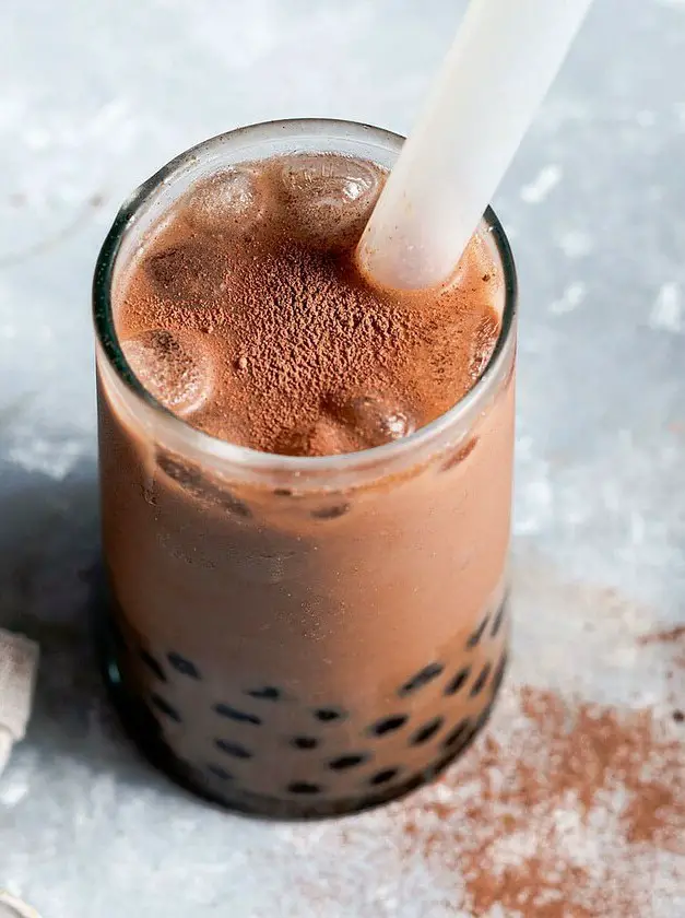 Chocolate Bubble Milk Tea (Boba)