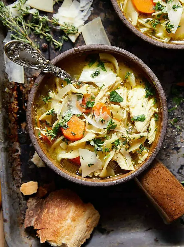 Dutch Oven Chicken Noodle Soup