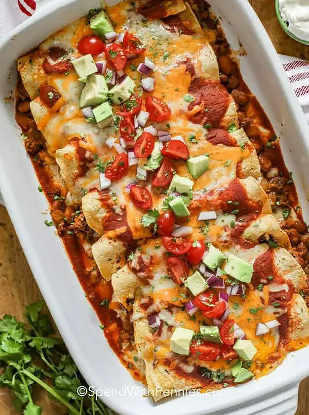 Ground Beef Enchiladas