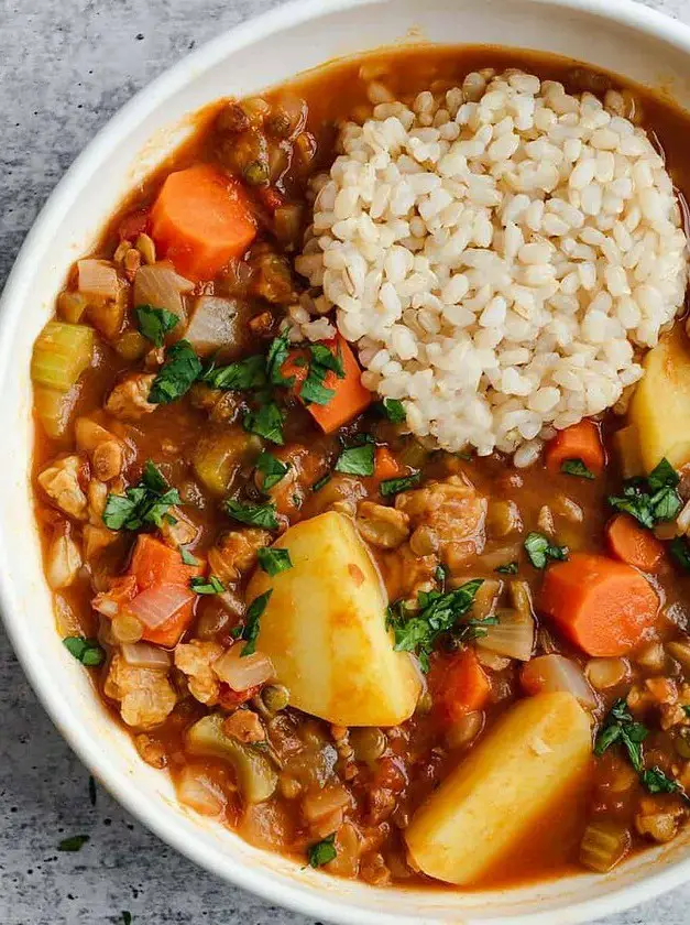 Tempeh Lentil Stew with Potatoes