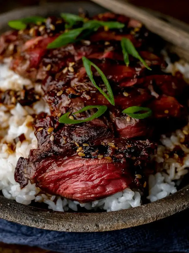 Grilled Elk Steak with Asian Marinade