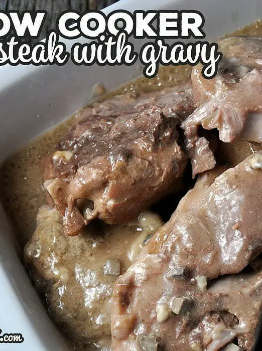 Slow Cooker Pork Steak with Gravy