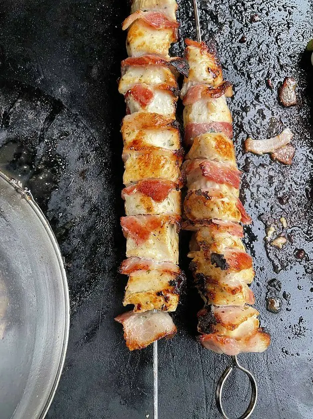 Blackstone Griddle Grilled Chicken Kabobs