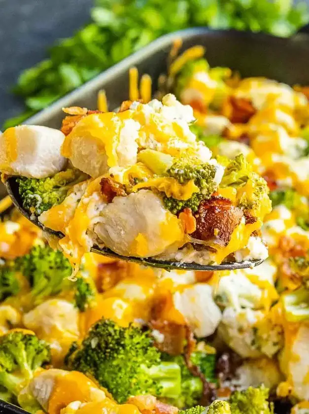 Keto Chicken Bacon Ranch Casserole