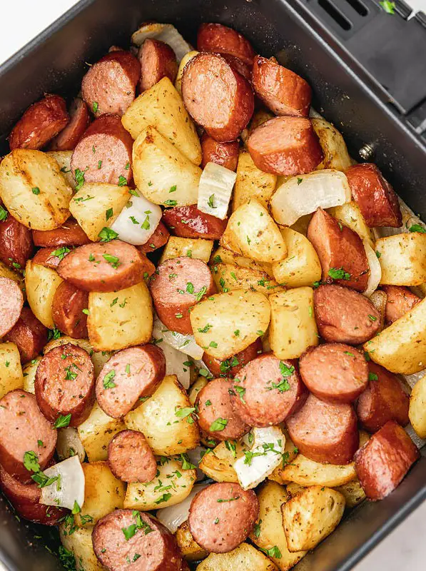 Air Fryer Potatoes and Sausage