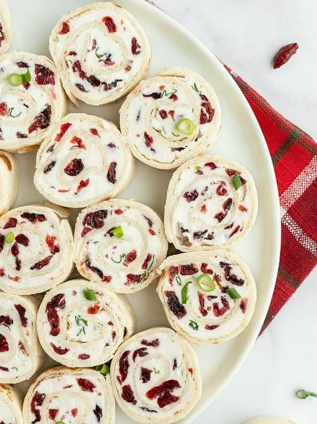 Cranberry Feta Pinwheels