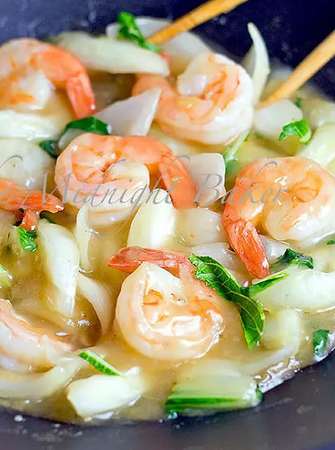 Shrimp with Bok Choy