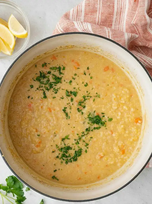 Lebanese Crushed Lentil Soup