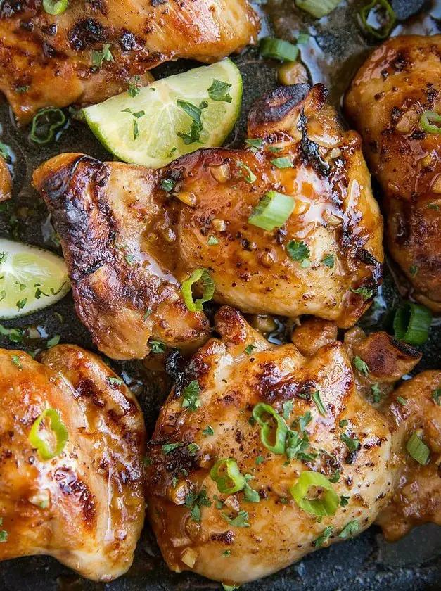 Asian Baked Boneless Chicken Thighs