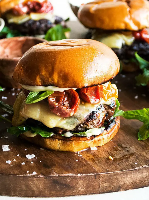 Roasted Tomato Burgers