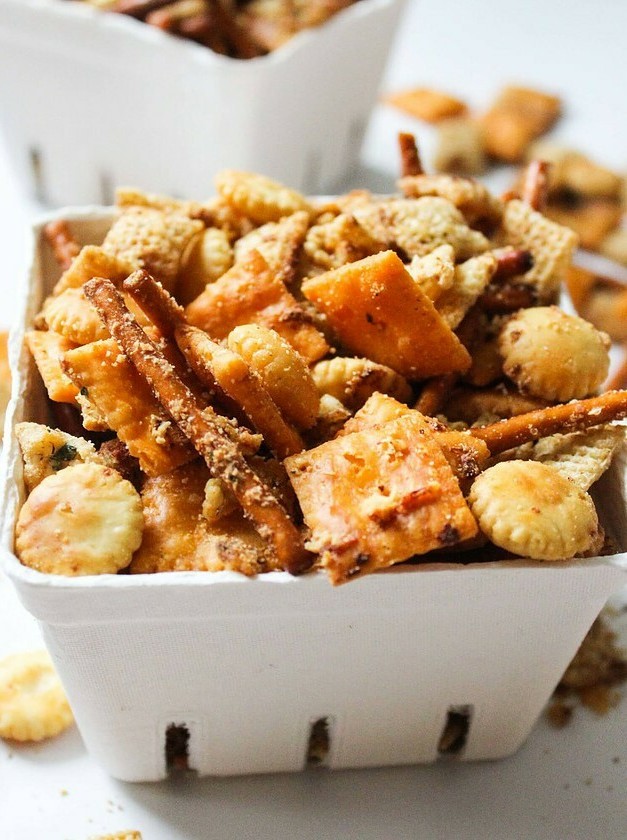 Cheesy Brown Butter Chex Mix