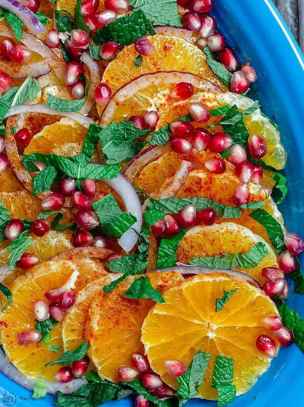 Mediterranean Orange Pomegranate Salad