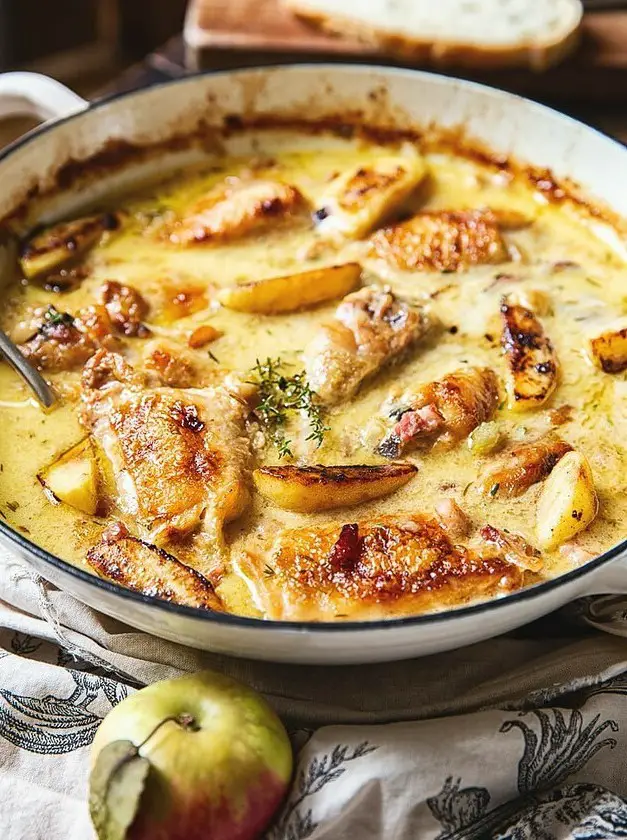 French Chicken Casserole a La Normande