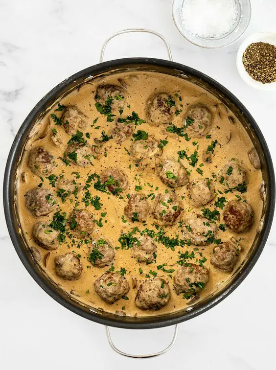 Creamy Meatball Stroganoff