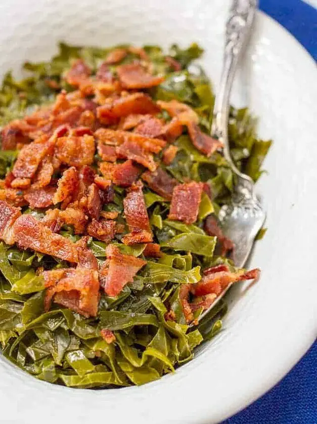 Quick Southern Collard Greens with Bacon