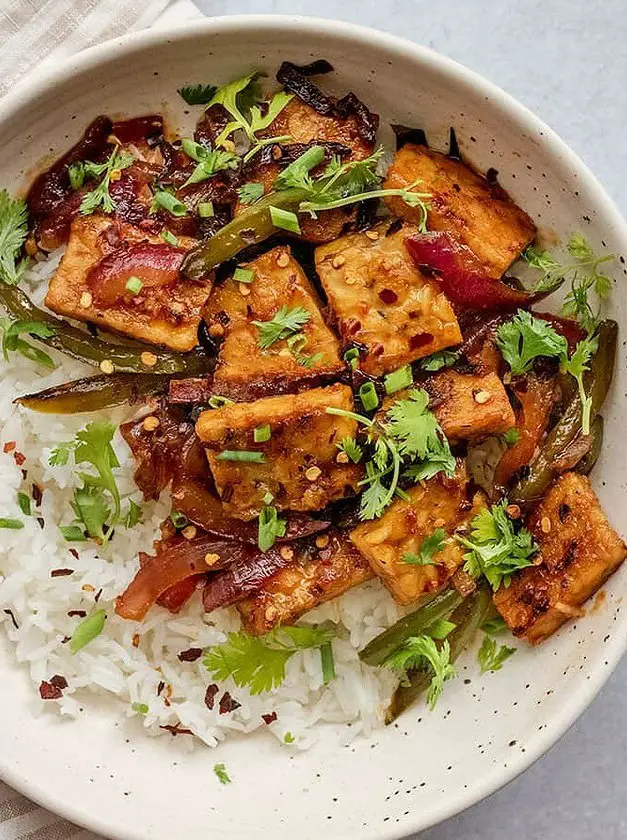 Sweet and Spicy Tempeh