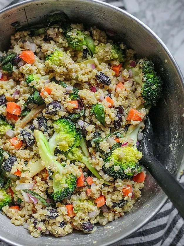 Lemon Tahini Quinoa Salad