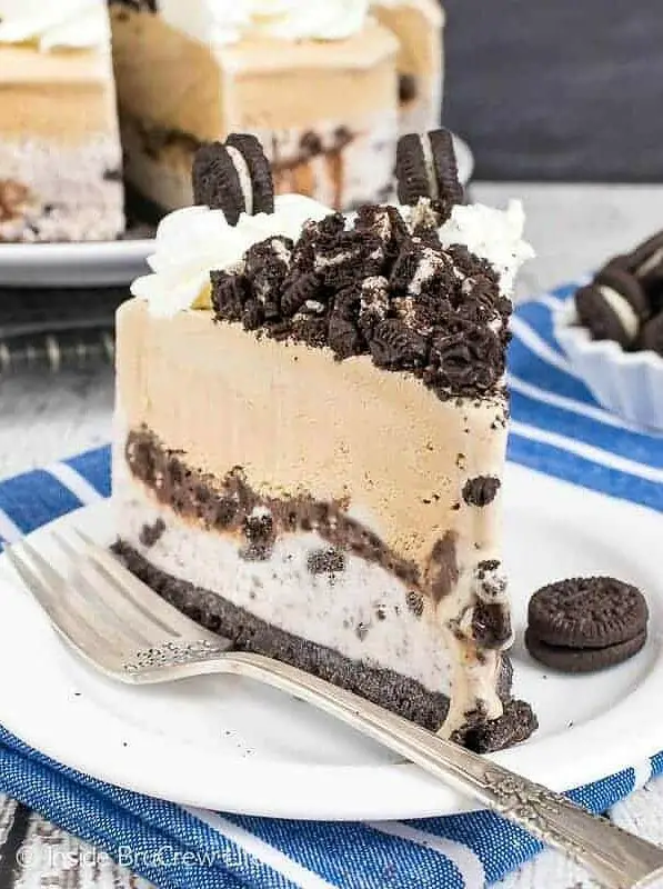 Coffee Cookies and Cream Ice Cream Cake