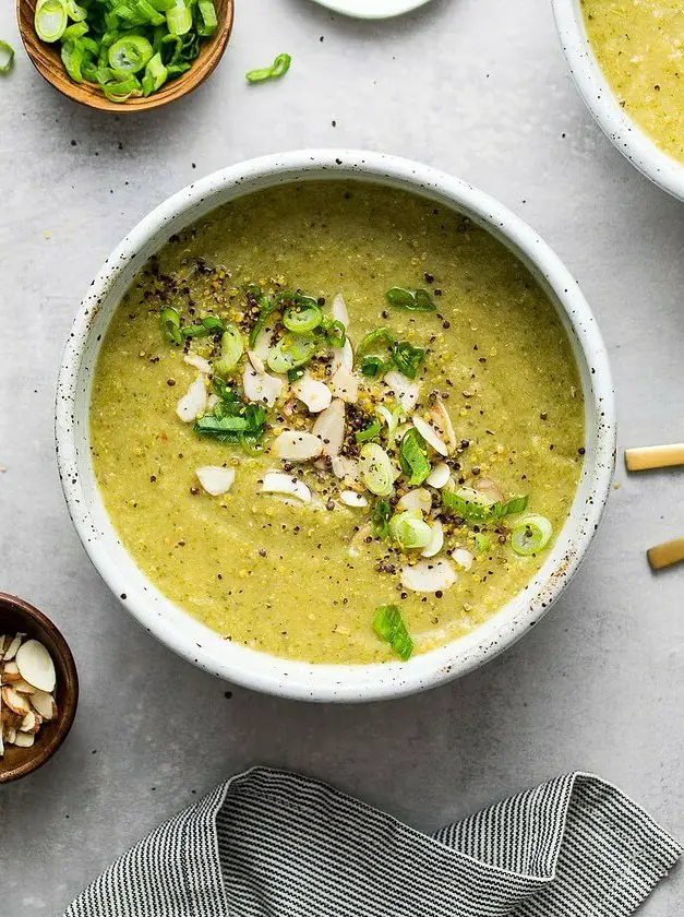 Creamy Broccoli + Red Lentil Soup