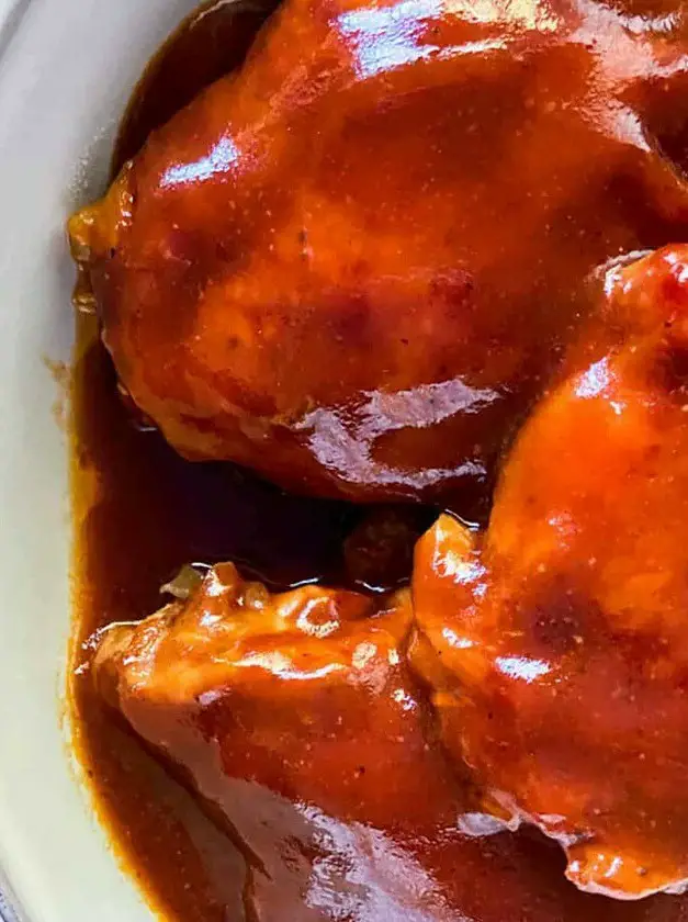 Slow Cooker BBQ Chicken Thighs