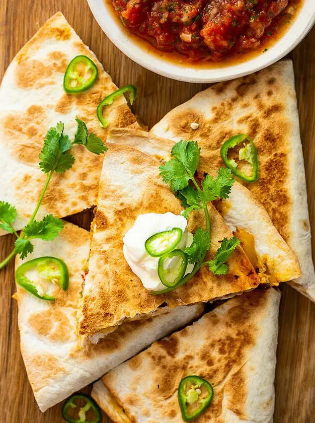 Spicy Chicken Quesadillas