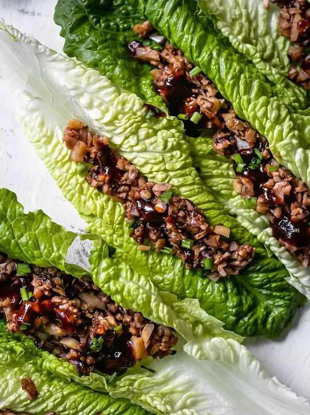 Shiitake Mushroom Lettuce Wraps