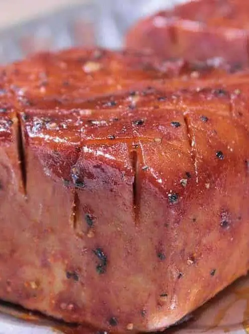 Smoked Spam with Beer Barbecue Sauce