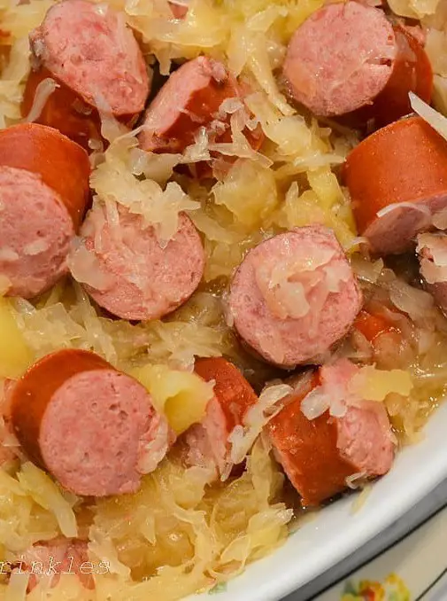 Crockpot Kielbasa and Sauerkraut