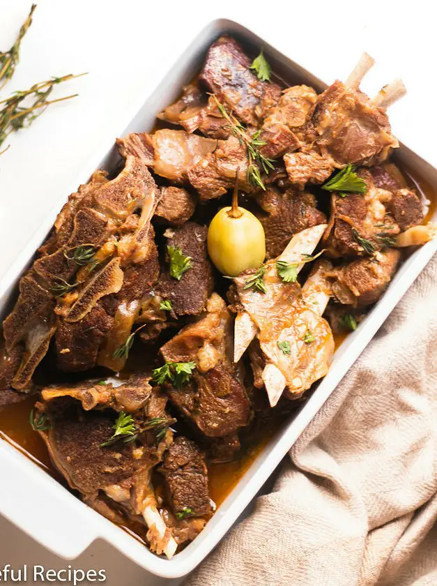 Caribbean Stewed Goat Meat