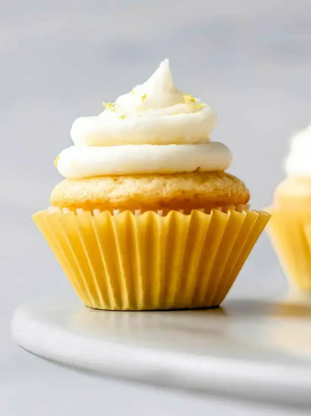 Mini Lemon Cupcakes with Lemon Buttercream Icing