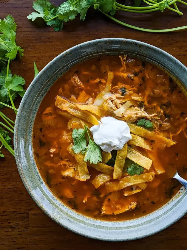 Authentic Chicken Tortilla Soup