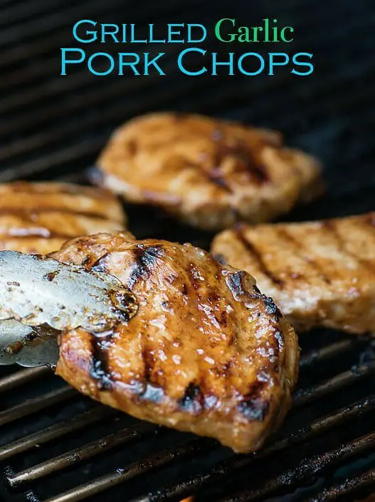 Grilled Garlic Pork Chops