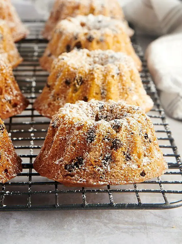 Mini Chocolate Chip Bundt Cakes