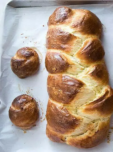 No Knead Challah Bread