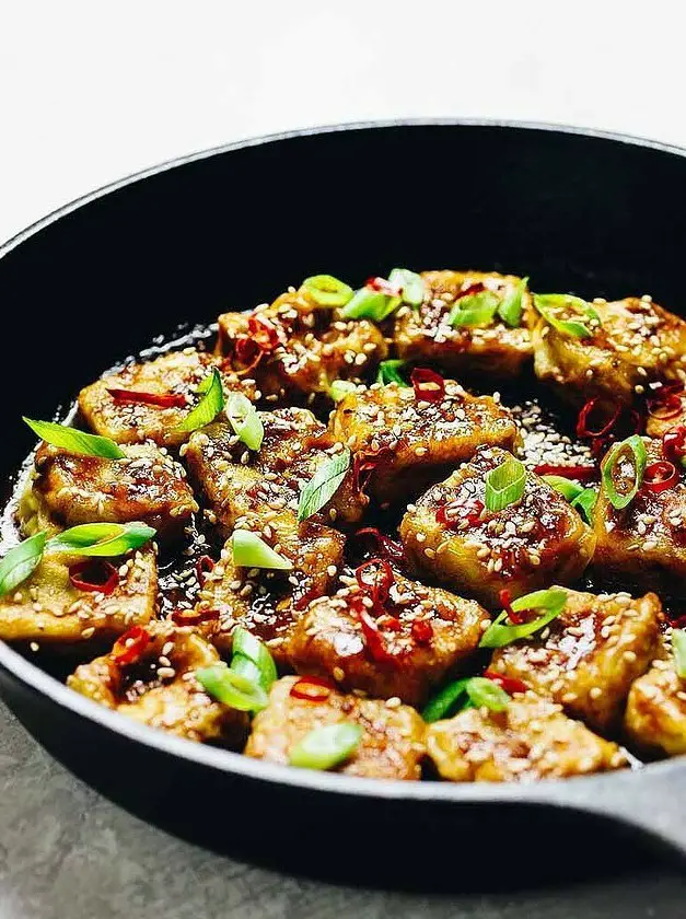 Paleo Crispy Sesame Tofu