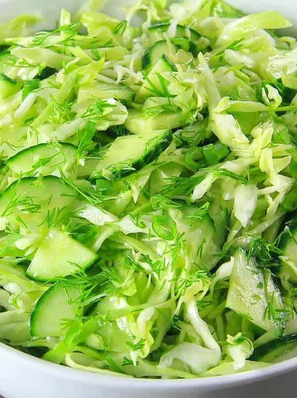 Cabbage Cucumber Salad