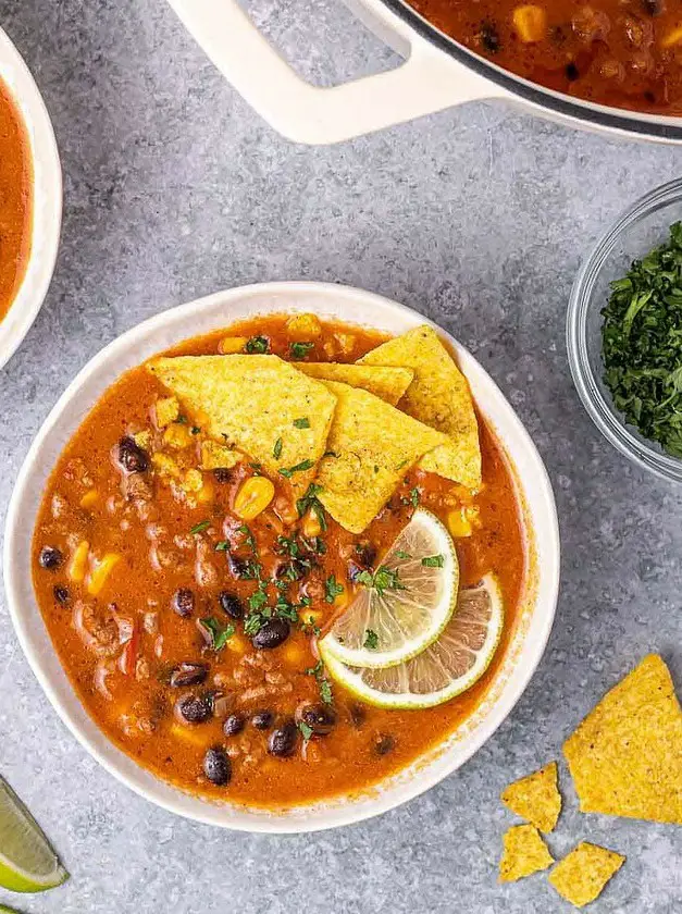 Creamy Beef Enchilada Soup