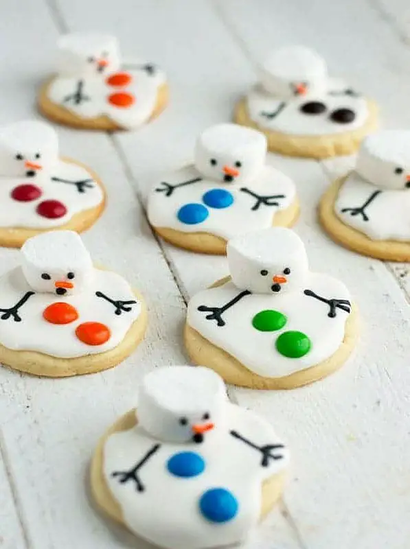 Melted Snowman Cookies