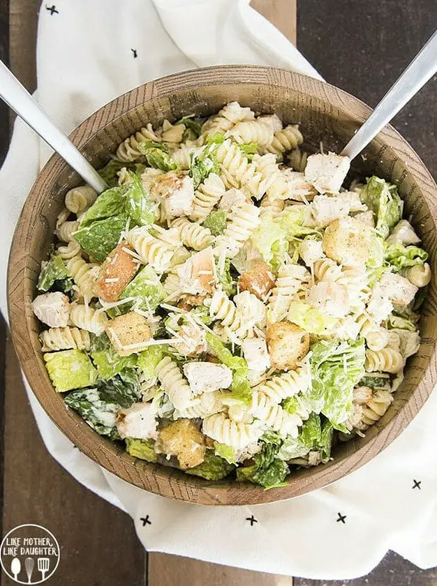 Chicken Caesar Salad with Pasta