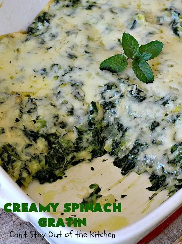 Creamy Spinach Gratin